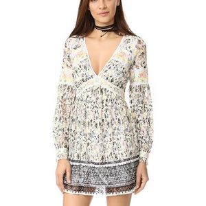 Free People cherry blossom mini dress